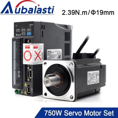 Delta Servo Motor Set 750W B2 Series ASD-B2-0721-B ECMA-C20807RS 3M Wire 2.39N.m 5.1A Good Quality Use For Automated Industry