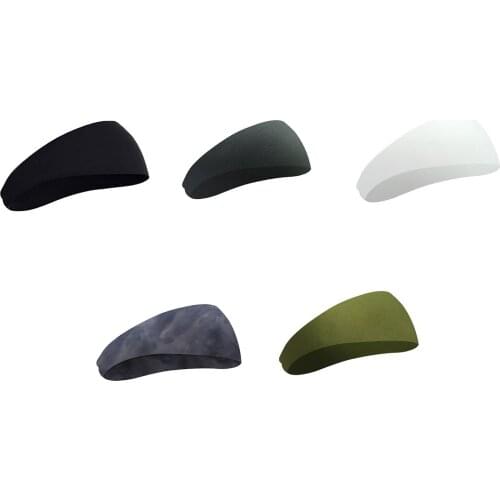 Fitness Sport Headband Sweatband Elastic Absorbent Sweat Yoga Gym Head Band Headwrap For Women Men Running Exercise Hair Band