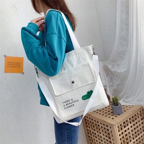 Fashion Print Women Shoulder Bag New Canvas Bag For Women 2021 Large Capacity Multiple Pockets Messenger Crossbody Bags Bolso