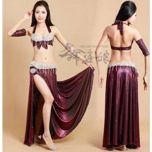 2016 Newest Belly Dance Tribal Costumes high quality bellydancing Egypt Outfit for women dancers S/M/L 4 colors