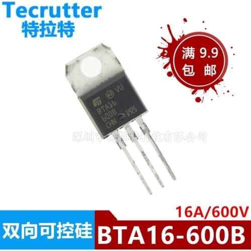 10pcs/lot BTA16-600B BTA16-600 BTA16 Triacs 16 Amp 600 Volt TO-220 new original