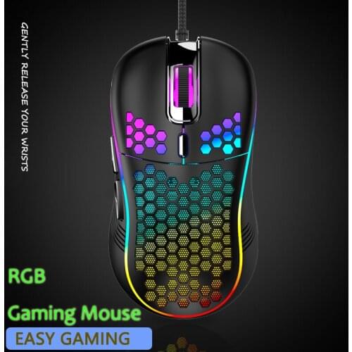 2021 Gaming Mouse Gamer USB Wired Mice RGB Backlight 6 Keys Mouse for PC Gaming Laptop Computer Game Mouse