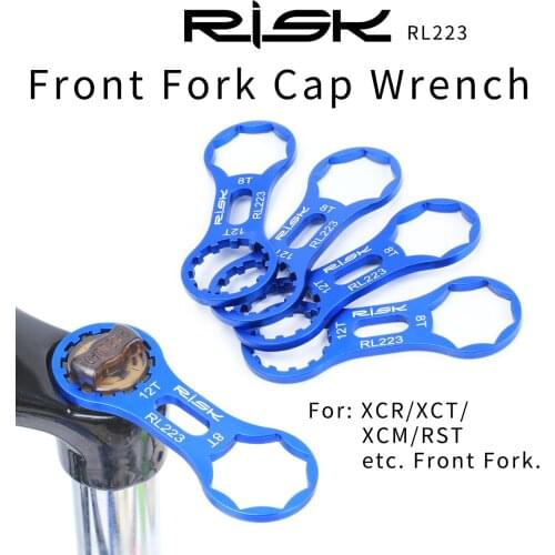 Risk Mountain Bike Shock Absorber Front Fork Shoulder Wrench 8T 12T For SUNTOUR Xcm / XCR / XCT / RST Removal Tool