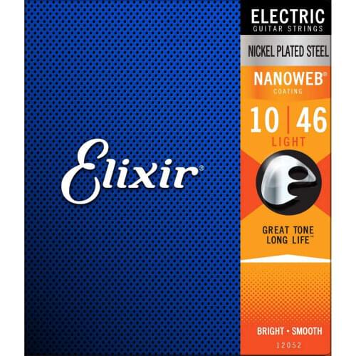 Elixir Nanoweb Polyweb Anti Rust Coating Steel Nickel Electric Guitar Strings