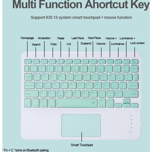 Wireless Mini Bluetooth Keyboard for Lenovo Tab4 10 Plus Tab M10 FHD Plus E10 P10 Yoga tab5 YT-X705 A10-30 10.1 inch Keyboard