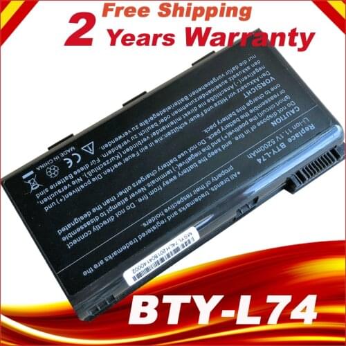 Bty l74 BTY-L74 Laptop Battery For MSI A5000 A6000 A6200 CR600 CR600 CR620 CR700 CX600 CX700 All Series MSI CX620
