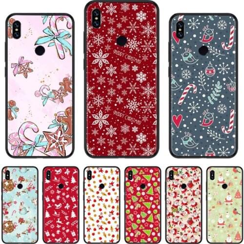 New Year Christmas Santa Claus snow Phone Case For Xiaomi Mi A1 A2 5 6 6PLUS 8 9 SE Lite MIX 2 2S MAX 2 3 Pocophone F1