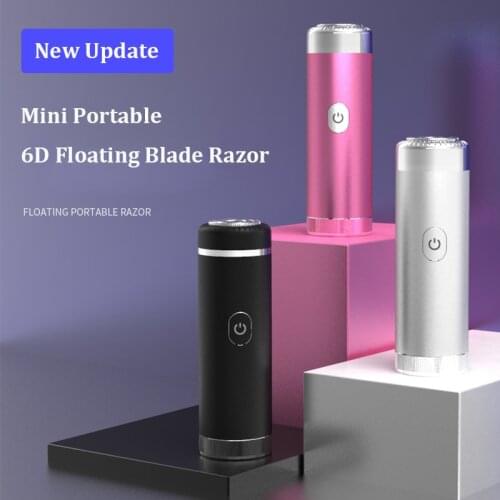 Electric Shaver Hair Trimmer Mini Portable Razor USB Rechargeable Beard Trimmer 3D Floating Blade Shaving Machine Electric Razor