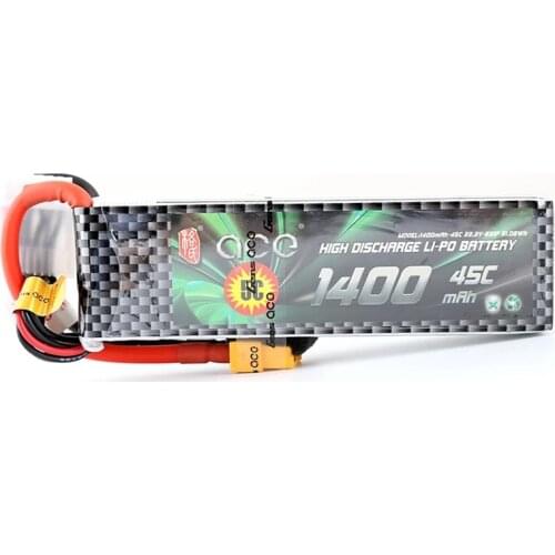 GENS ACE 1400mAh 6S 22.2V 45C-90C Lipo Battery with T Connector XT60 Plug for YaTuo 450 Helicopter Fixed Wing Drone Airplane