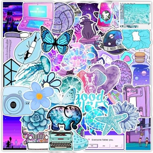 10/50/103PCS Cute Cartoon Small Fresh Girl Colorful Stickers Water Bottle Laptop Guitar Phone Graffiti Sticker Decal Kid Toy