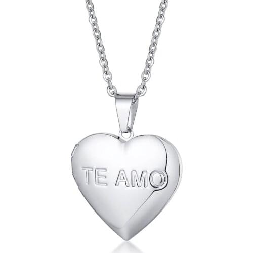 2021 Trendy Stainless Steel Tree of Life Heart Pendant Openable Built-in Accessory Simple Style Necklace Suitable For Women