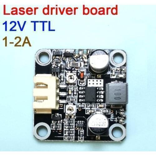 Laser Diode LD driver board with TTL modulation current 1A - 2A 12V voltage current adjustable 405nm 445nm 450nm