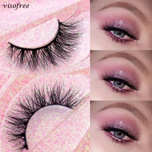 Visofree Lashes 3D Mink Eyelashes Makeup Natural Long False Eyelashes Dramatic Lashes Extension HandMade Fake Eyelash maquiagem