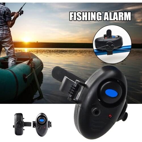 Fishing Alarm with LED Indicator Electronic Bite Alarm Easy Operation Durable Adjustable Belt for Daytime Night SAL99