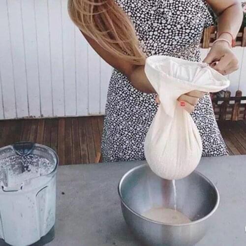 12 X12 Inches Nut Milk Bag Reusable Almond Milk Bag Strainer Fine Mesh Nylon Cheesecloth Cold Brew Coffee Filter