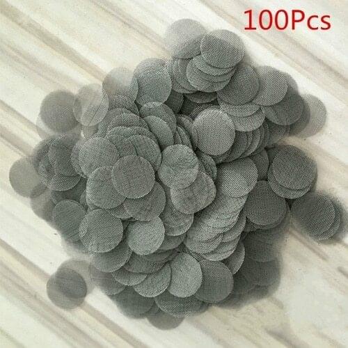 100 Pcs Tobacco Accessory Smoking Gauze Net Metal Filters MeshTabacco Smoking Pipe Metal Screen Filter Percolator Leach Net