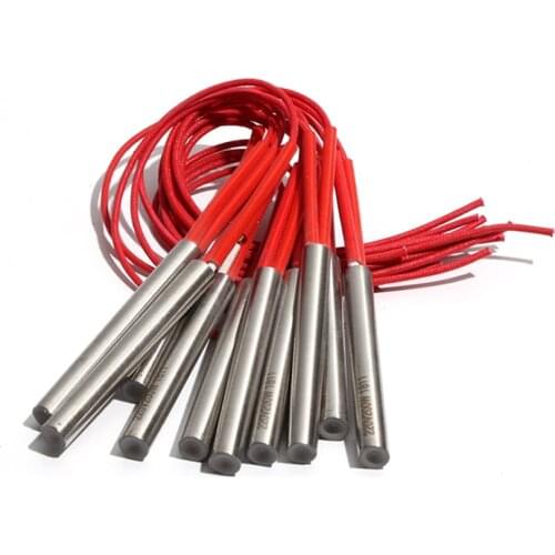 10PCS 11mm 80~95mm 201SUS Tubular Heating Pipe 110V/220V/380V Cartridge Heater 220W/230W/240W/250W Electric Element