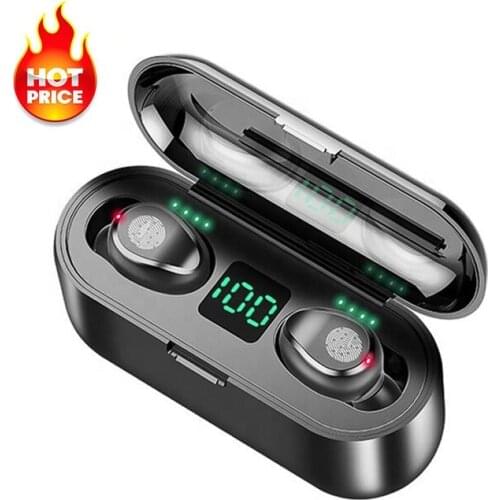 F9 Auriculares Audifonos Tws Wireless Earbuds Handsfree Gaming Sport Headset 2000mah Ear Buds For Bluetooths Earphone Headphone