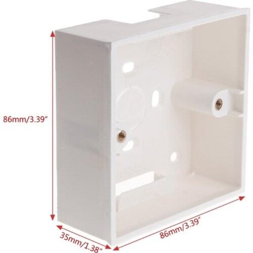 86X86 PVC Waterproof Junction Box Wall Mount Cassette For Switch Socket Base