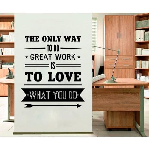 YOYOYU Vinyl wall stickers Great Work Quote Removeable Wall Decal Salon Office Studio Wall Decor Room Decoration ZX266