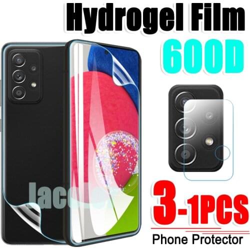 Safety Hydrogel Film For Samsung Galaxy A52s A52 4G/5G Back Screen Protector Camera Glass Samsumg A 52s 52 Water Gel Soft Film