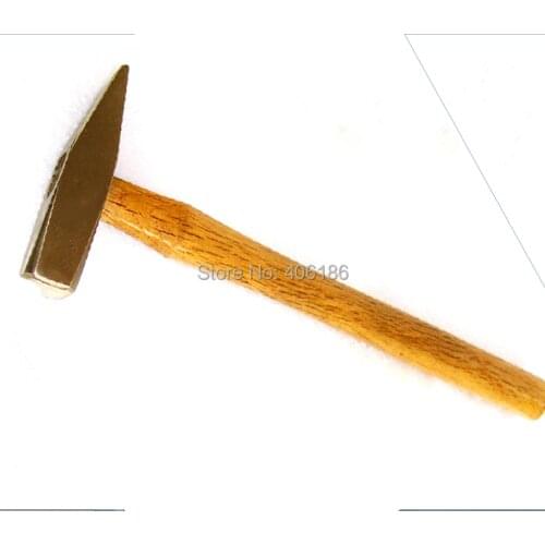1kg Non-sparking Machinist Hammer With Wooden Handle, Explosion proof, Aluminum Bronze safety tool