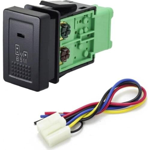 1PC BSM DRL LED Parking radar Battery power supply Steering Sheel Heating Rearview Switch Button for Nissan X-TRAIL 14-20