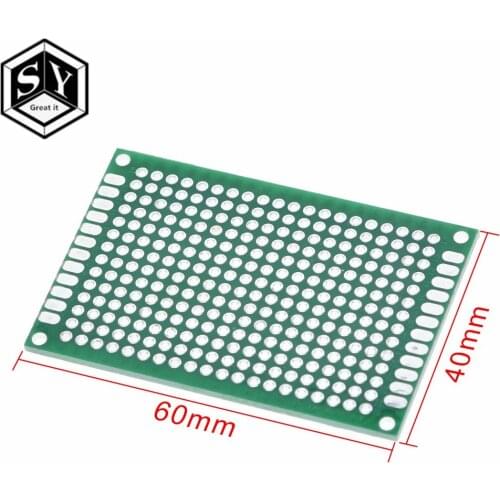10PCS Great IT 4x6cm double Side Copper prototype pcb 4*6 panel Universal Board for Arduino