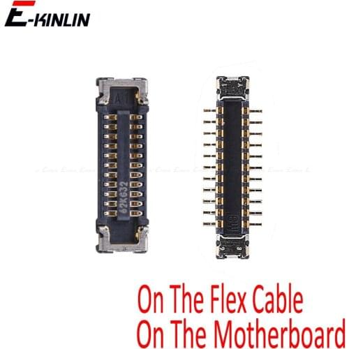 2pcs Rear Back Front Facing Camera FPC Connector Port For iPhone 8 7 Plus On Mainboard Flex Cable Repair Parts