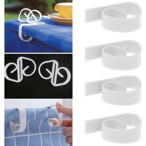 4pcs/set ABS Tablecloth Clip Tables Picnic Wedding Prom Cloth Clips Clamps Party Party Useful Picnic Supplies Holder C6E5
