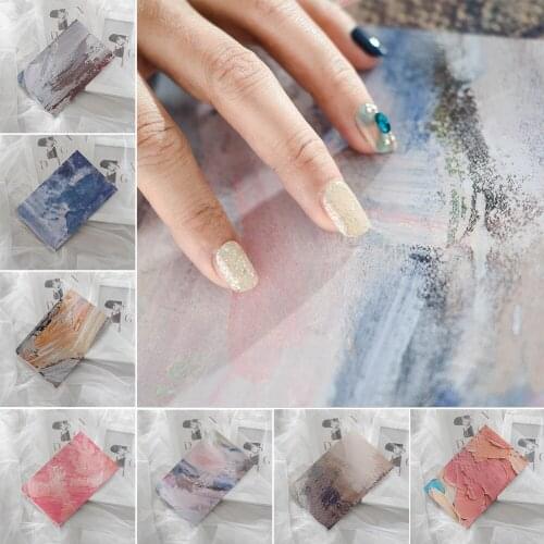 8pcs INS Nail Art Photo Props Nail Work Display Board Photography Background Paper Polish Gel Display Photo Props Showing Tools
