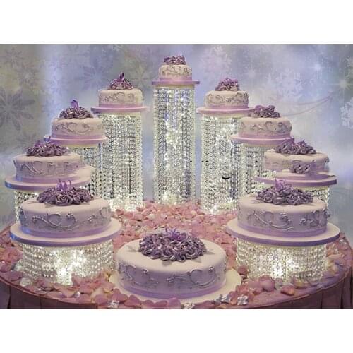 DZ9Pcs Acrylic Cupcake Cake Round Cupcake Holder Stand cake Cupcake Display for Wedding Birthday Party Christmas Decor