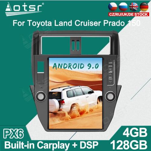 For Toyota Land Cruiser Prado 150 Tesla Android Car Radio Player GPS Navigation Auto Stereo Multimedia Video Headunit carplay