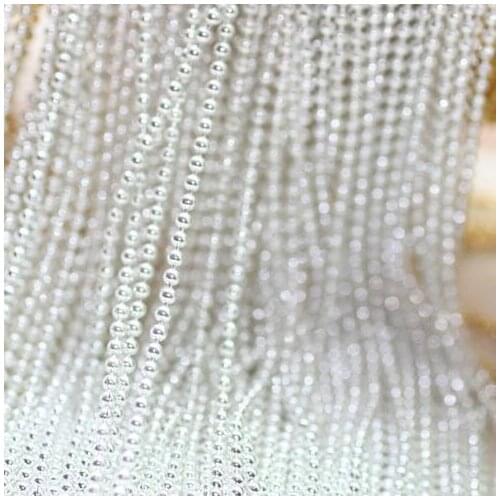 Free shipping!!!! 100m/lot silver plated 1.5mm ball chain findings