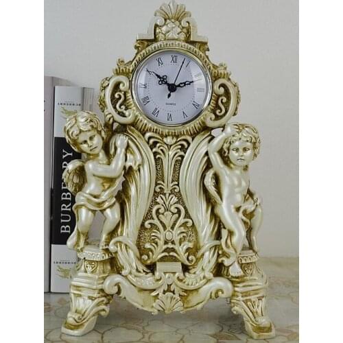 Clock living room resin crafts office home angel clock Decoration New