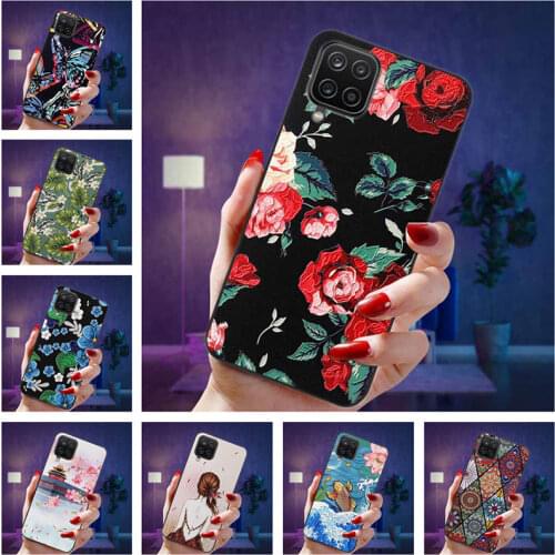 For Samsung M32 Case 3D Emboss Relief Soft Silicone Cover For Samsung Galaxy M12 / A12 A 12 Phone Back Cases Coque M325 M 32