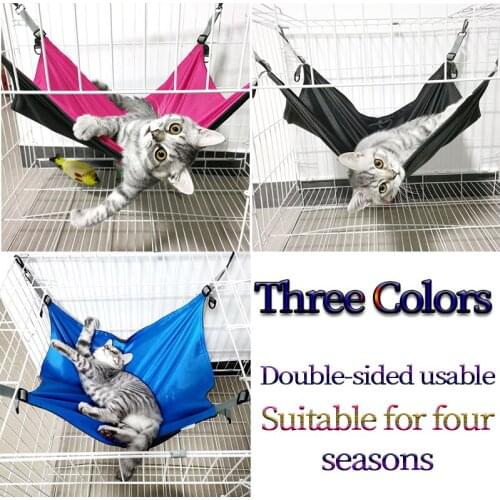 Double-sided Usable Cat Hammock Cat Supplies Pet Cat Bed Four Seasons Universal Cat Hammock Hanging Cat Litter Pet Cat Hammock