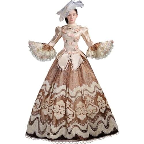 High-end Court Rococo Baroque Marie Antoinette Ball Dresses 18th Century Renaissance Historical Period Dress Gown for Women