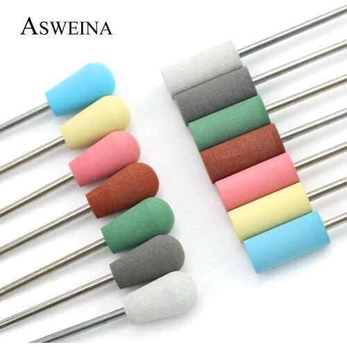 1pcs Nail Drill Bit Silicone Milling Cutter Rotary Electric Manicure Files Pedicure Machine Accessories Cuticle Burr Nail Tools