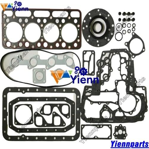 V1702 Overhual Gasket Kit With Head Gasket 15421-03310 For Kubota BOBCAT 645 733 743 SKID STEER LOADER Diesel Engine Parts