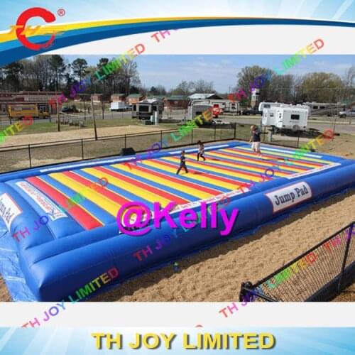 Colorful Inflatable Pumpkin Pad for outdoor / cheap inflatable jumping game / commercial inflatable jump pad / big jump pad