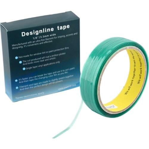 Car Body Color Change Film Seamless Line,50M Knifeless Cutting Design Line Car Stickers Vinyl Film Wrap Cutting Tape Carbon