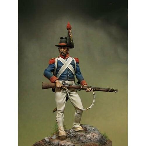 New Unassembled 1/32 54mm ancient man stand and hat 54mm (with base ) Resin Figure Unpainted Model Kit