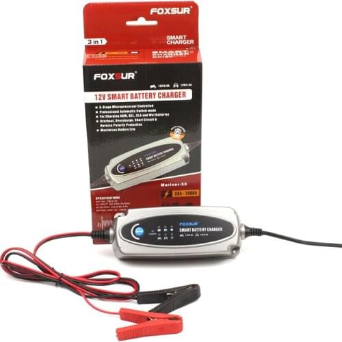 Full Automatic 12V 4-100AH Car Scooter e-bike Dry wet Lead Battery Charger Intelligent Pulse Repair Type Maintainer & Desulfator