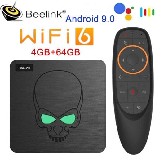 Beelink GT King Android 9.0 TV BOX Amlogic S922X 4G DDR4 64G EMMC Smart TV Box 2.4G/5G Dual WIFI 1000M 4K 3D BT4.0 Set Top Box