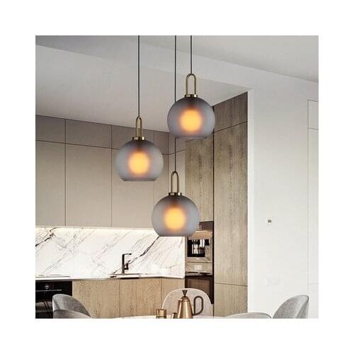 Modern Glass Pendant Light Nordic Dining Room Kitchen Light Designer Hanging Lamps Avize Lustre Lighting