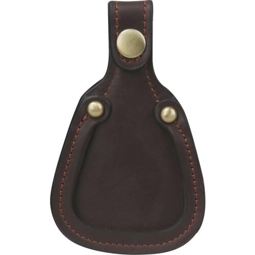 Tourbon Brown Leather Toe Pad Protector Shooting Clay Shotgun Barrel Rest Hunting