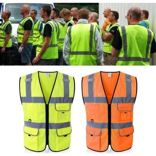Mounchain Outdoor Reflective Vest for Environment Sanitation Workers Safety Cycling Vreathable Vest