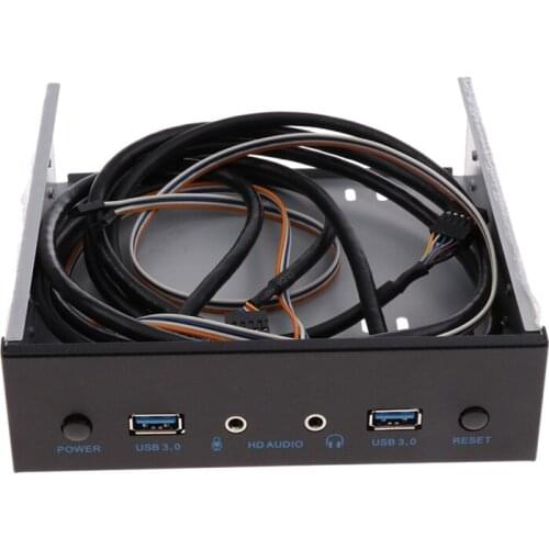 Usb 3.0 2 Port Optical Drive Front Panel Expansion Adapter Usb 3.0 Hub +Hd Audio+Power Switch Button