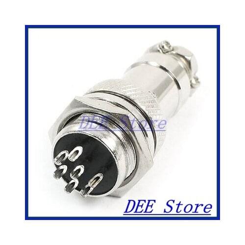 Waterproof Aviation Plug CNC Audio Connector Adapter 7 Pin P16-7 Core